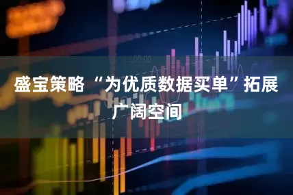 盛宝策略 “为优质数据买单”拓展广阔空间
