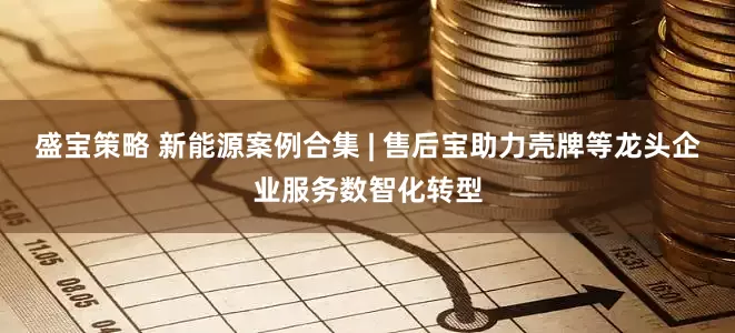盛宝策略 新能源案例合集 | 售后宝助力壳牌等龙头企业服务数智化转型